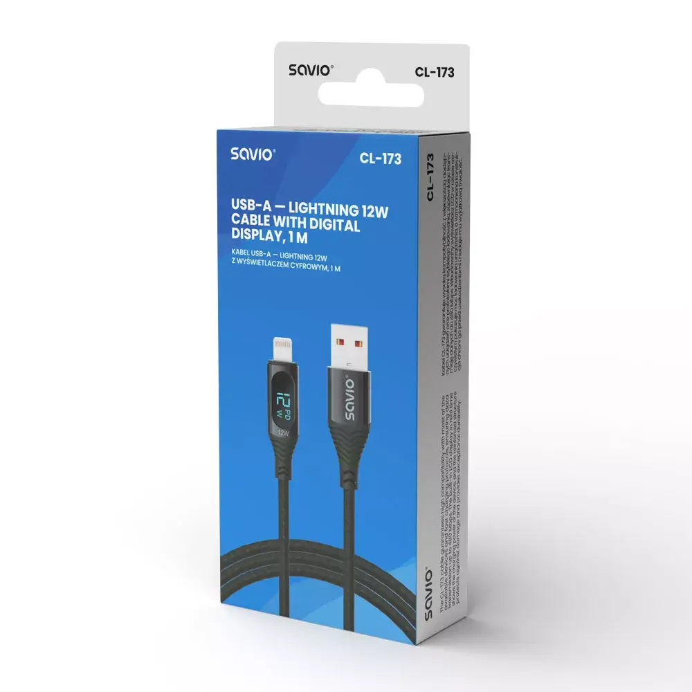 USB Lightning кабель Savio CL-173 Photo 3