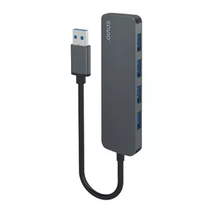 Savio Hub 4 x USB-A 3.1 Gen 1 AK-53 USB 3.2 Gen 1 Type-A 1000 Mbit/s