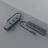 USB-C хаб SAVIO AK-57 с 3× USB-A и RJ-45 Photo 6