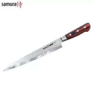 Samura Kaiju SKJ-0045B Кухонный нож Янагиба 240мм AUS-8 Кованая японская сталь 58 HRC с больстером