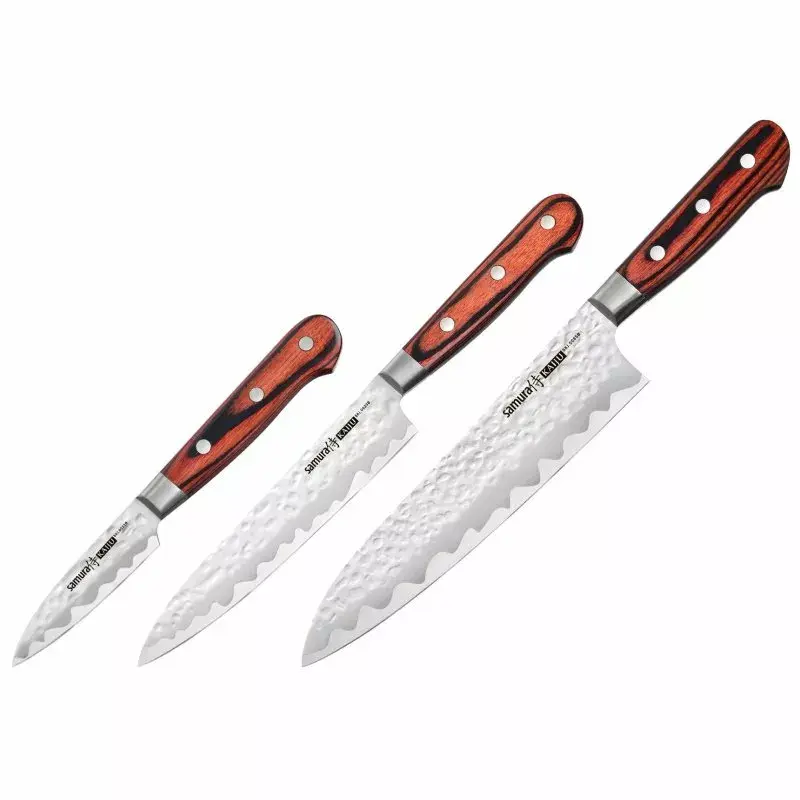 Samura Kaiju SKJ-0220B 3-Piece Kitchen Knife Set Photo 2