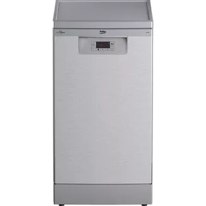 Slimline dishwasher Beko BDFS15020X, 10 place settings, 45 cm, 47 dB, 5 programs, inverter motor