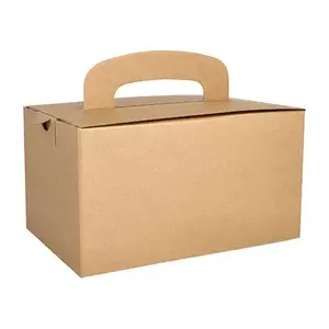 Papstar 88980 vienreizējās lietošanas pārtikas uzglabāšanas konteiners Kartiņa Brūns 155x225x125mm