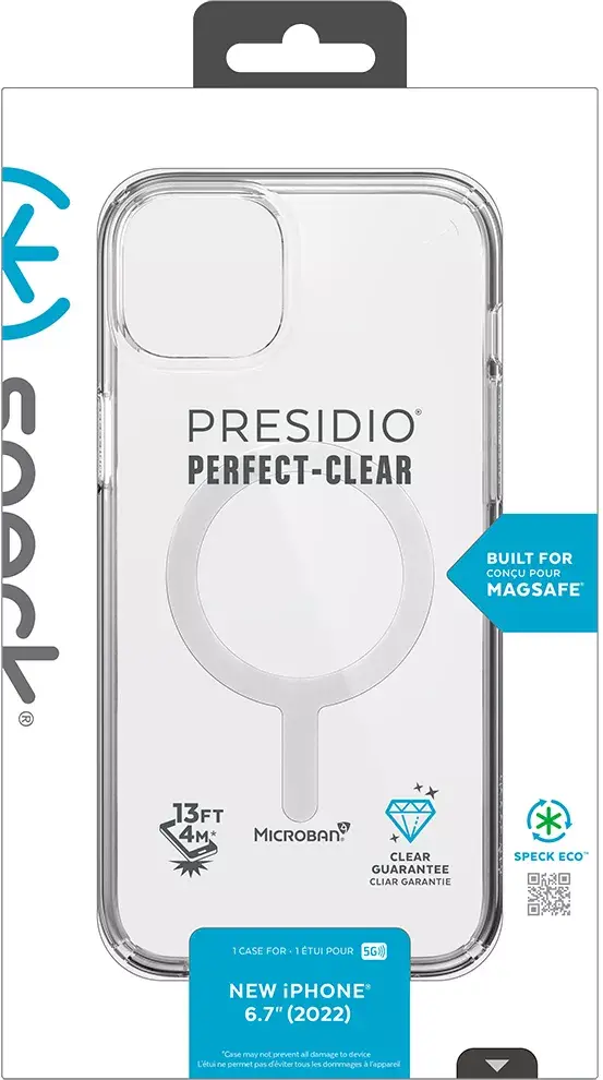 Vāks Speck Presidio Perfect Clear + MS Apple iPhone 14 Plus/15 Plus Photo 10