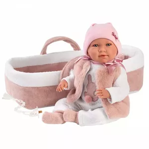 Lelle Llorens Mimi Rosa 42 cm — Llorens 74012, vinils un tekstils, kustīgas locītavas
