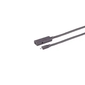 USB кабель S/CONN 13-49405 USB 3.2 Gen 2 4 м USB C Черный
