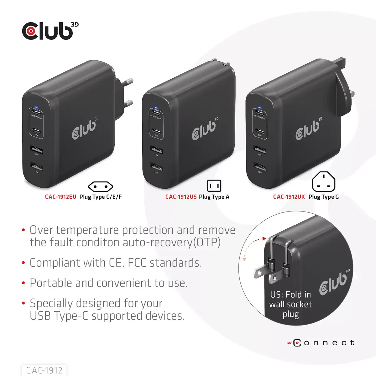 Ceļojumu lādētājs CLUB3D 100W GaN Photo 11