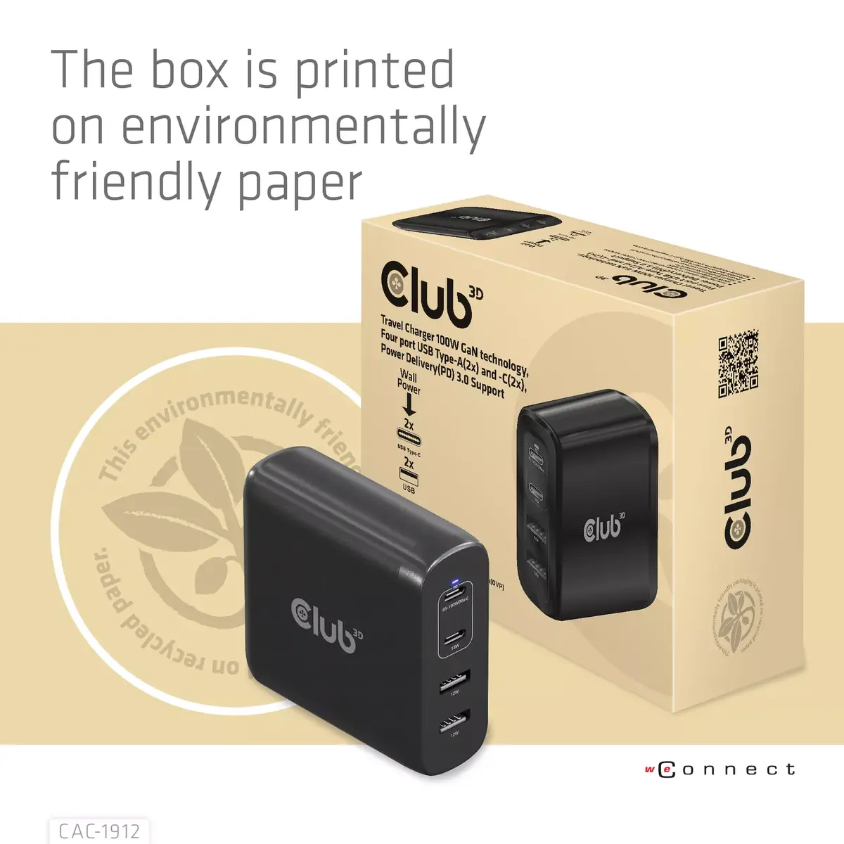 Ceļojumu lādētājs CLUB3D 100W GaN Photo 12