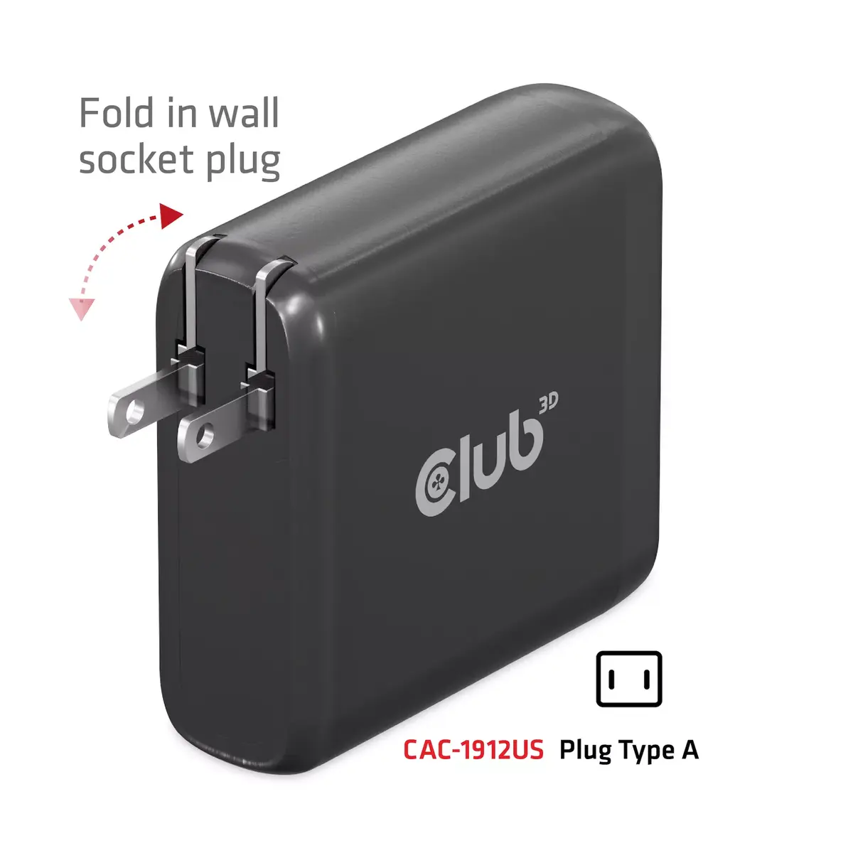 Ceļojumu lādētājs CLUB3D 100W GaN Photo 13