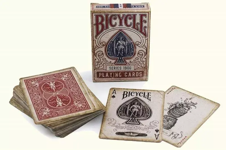 Bicycle 1900 Talia czerwona — игральные карты Photo 2