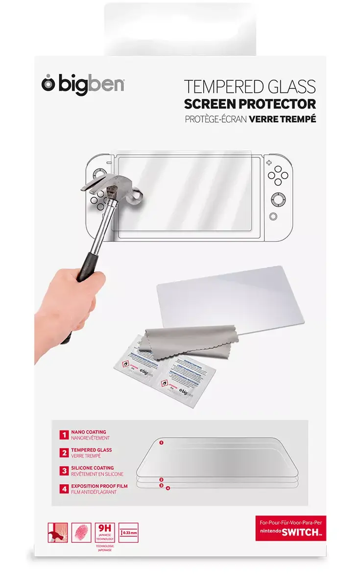 BIGBEN SWITCHTEMPGLASS screen protector for Nintendo Switch Photo 3