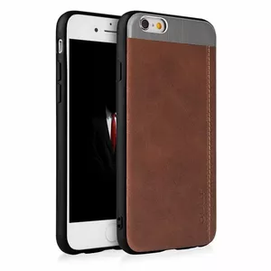 Qult Luxury Slate Back Case Silicone Case for Apple iPhone X Brown