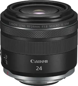 Plata leņķa makro objektīvs Canon RF 24mm F1.8 MACRO IS STM Melns