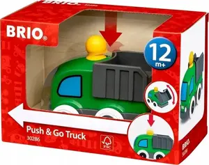 BRIO Push & Go Truck модель 30286 — деревянный игрушечный грузовик с толчком от BRIO