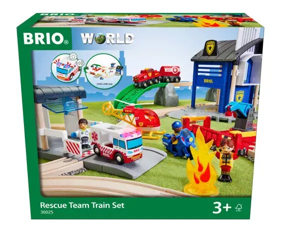 BRIO Rescue Team Train Set — konstruktors 44 gab. Photo 2