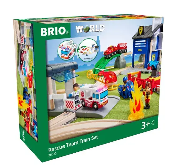 BRIO Rescue Team Train Set — konstruktors 44 gab. Photo 3
