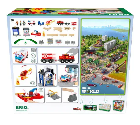 BRIO Rescue Team Train Set — konstruktors 44 gab. Photo 11