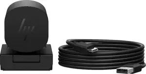 HP 965 4K Streaming Tīmekļa kamera 8 MP 3840 x 2160 pikseļi USB Melna ar iebūvētu mikrofonu un klipša stiprinājumu