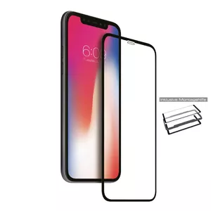 Screen protector Nevox NEVOGLASS 3D for Apple iPhone 14 Pro Max — tempered glass, privacy filter, scratch- and shatter-resistant, black frame, 1 pc