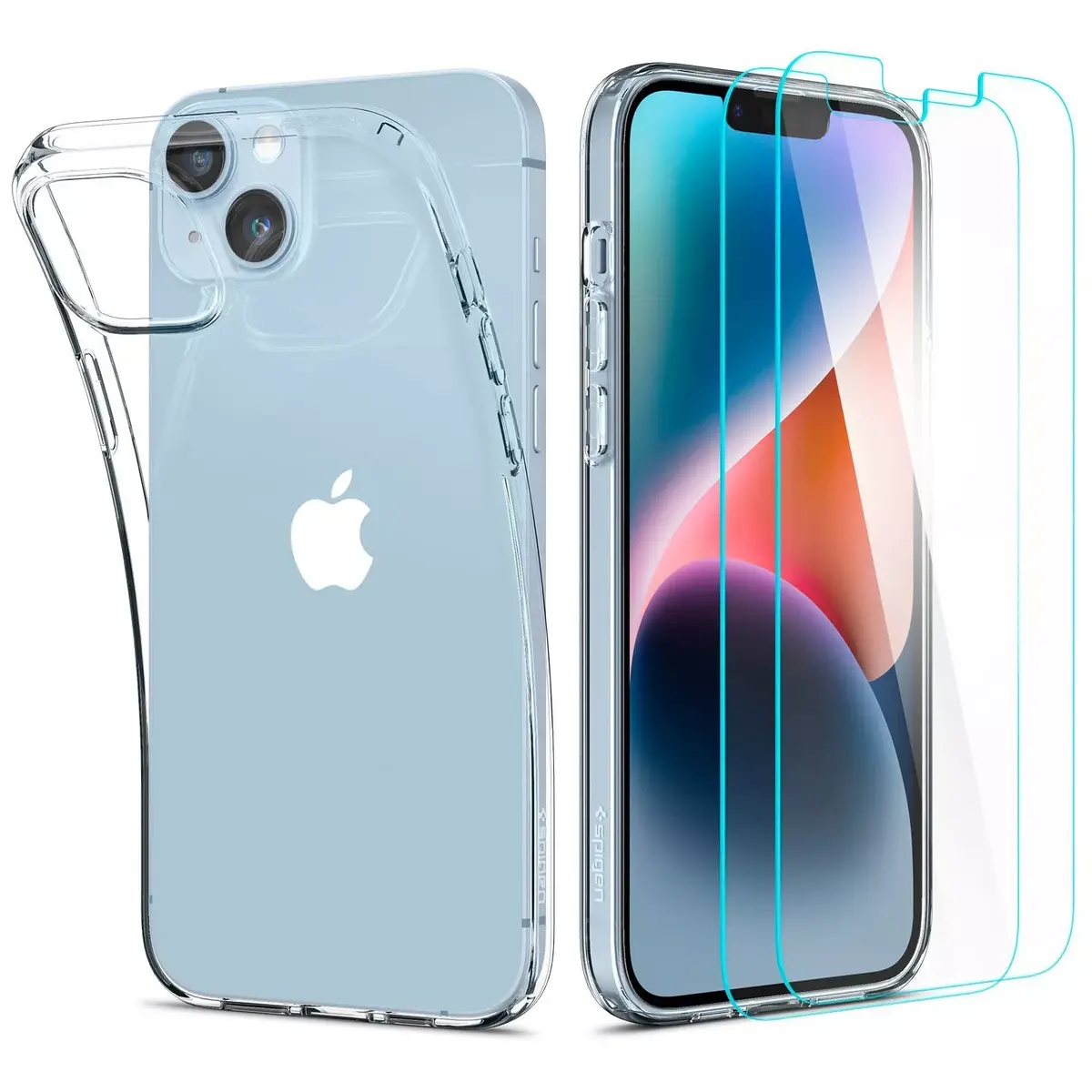 Cover Spigen Crystal Case + Glas.tR Slim HD 2 iPhone 14 Plus Photo 2