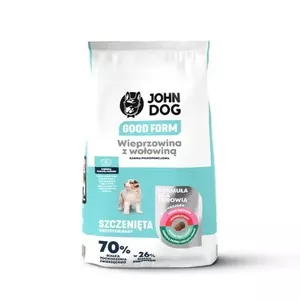 Сухой корм для щенков John Dog Good Form Puppy — свинина и говядина, 12 кг, 26% белка, 17% жира