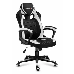 Spēļu krēsls huzaro Force 2.5 White Mesh — ergonomisks regulējams krēsls ar sieta apdari