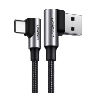 UGREEN USB to USB Type-C angled cable Quick Charge 3.0 3 A 2 m gray