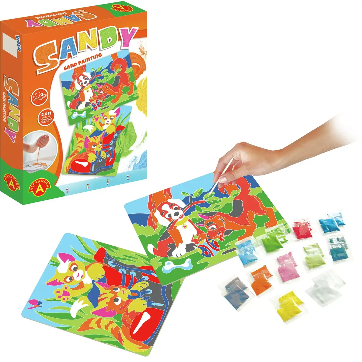 Alexander Sandy Sand Painting Dog + Cat — Alexander 2548 Photo 5