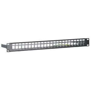 Patch Panel DSIT DS-Patch-24STP 1U Keystone STP Black