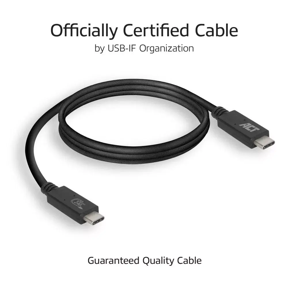 ACT USB4 20Gbps kabelis USB-C Photo 3