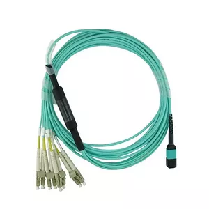 BlueOptics 9380014-1M-BO InfiniBand Оптоволоконный Кабель MPO 4x LC 1м OM3