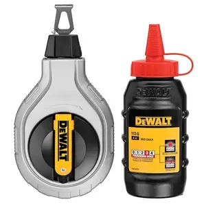 DeWalt DWHT47408-0 chalk line with 30 m length and red aluminium housing
