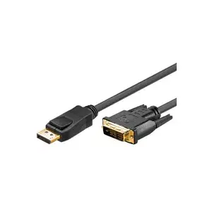 Goobay 3m DP/DVI DisplayPort Cable Gold Plated Connectors