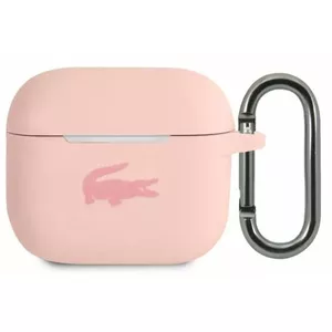 Silicone case for Apple AirPods 3 — Lacoste glossy printed logo, pink