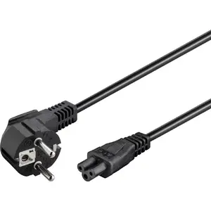 Barošanas kabelis GOOBAY 44877, Type F uz C5, 3 m, melns, 250 V 2.5 A