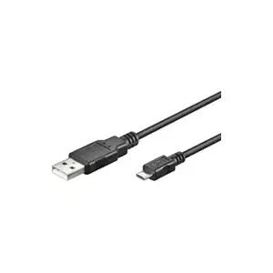 Goobay USB micro-B 180 1.8m USB cable Micro-USB B USB A Black
