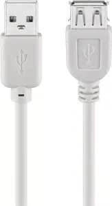 Goobay USB 2.0 Hi-Speed pagarinātājkabelis, USB-A uz USB-A, 3 m, pelēks