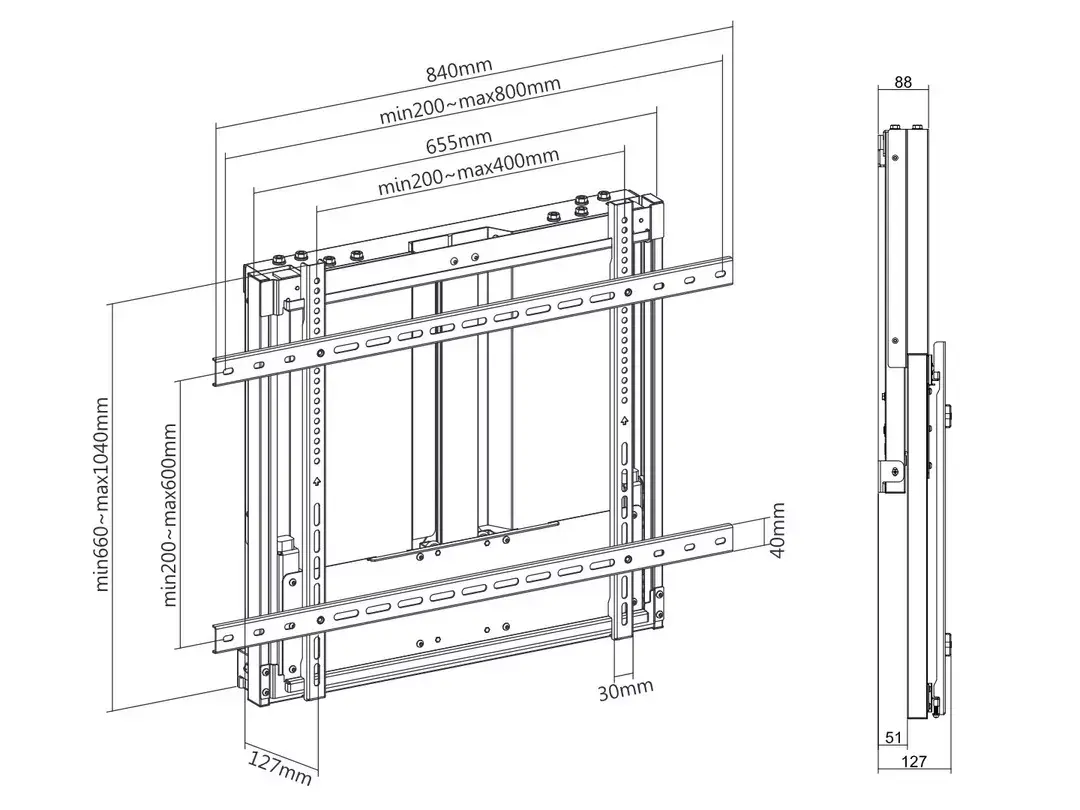 MULTIBRACKETS M Counterbalanced HD Wallmount 75"–90" Photo 20