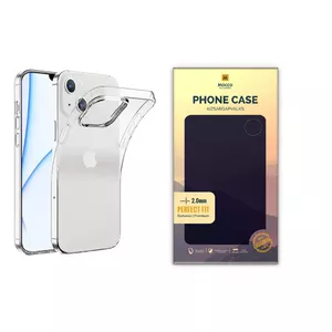 Phone case Mocco Silicone for iPhone 14 Plus, transparent, 2 mm