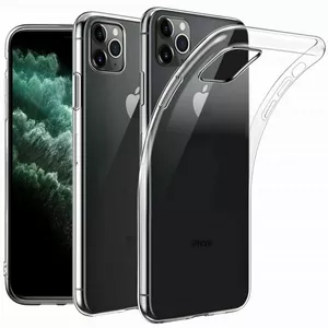 Силиконовый чехол Mocco для iPhone 14 Pro, прозрачный, 1 мм