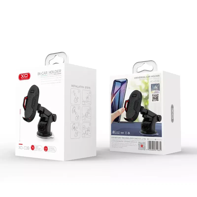 Car phone holder XO C39 black Photo 4
