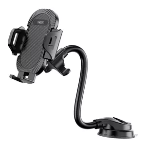 Car phone holder XO C85 black — dashboard/windscreen mount, adjustable grip