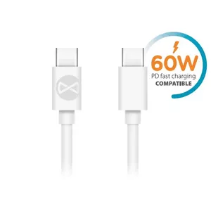 Кабель USB-C forever GSM106366 1 м 3 А белый