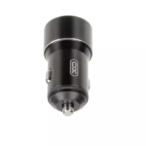 Car charger XO CC30 — 2x USB ports, 2.4A total output, black