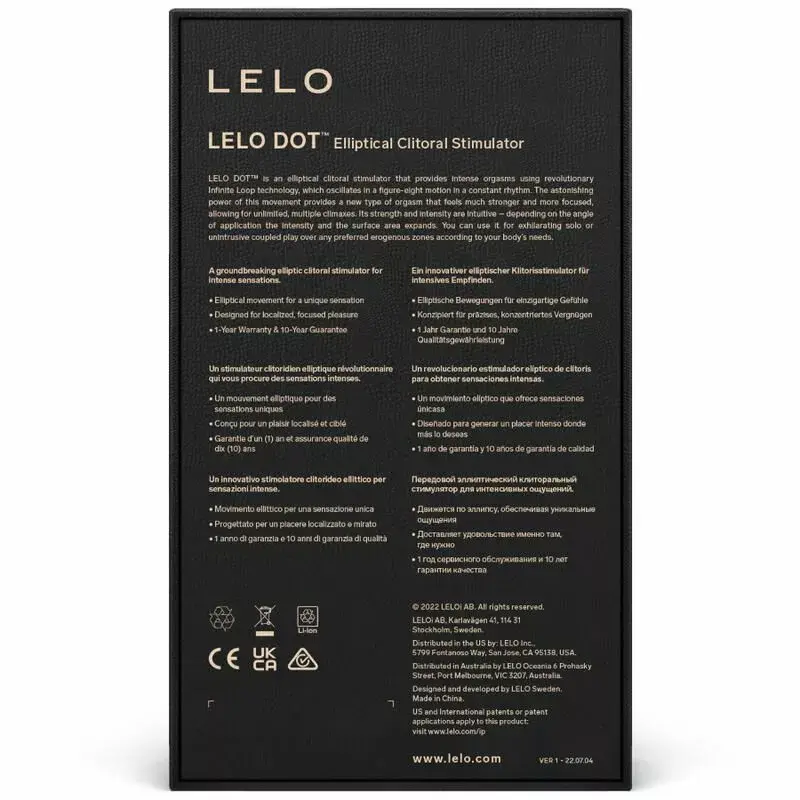 Clitoral stimulator Lelo DOT Lilac — rechargeable Photo 4