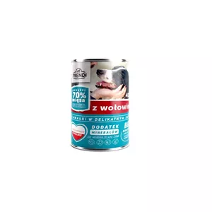 Wet dog food can PetRepublic FRENDI DOG 400 g — chunks in gravy with beef