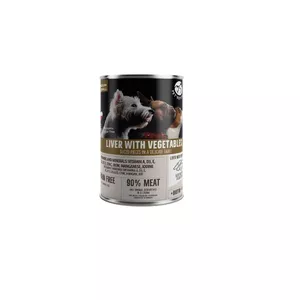 PetRepublic DOG can for Medium/Small dogs, 400g chunks in gravy with liver and vegetables