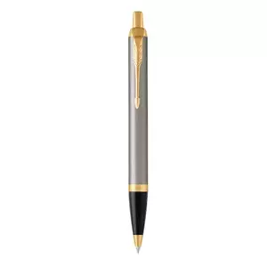 Parker IM Brushed Metal Zils Piespiežama izvelkamā lodīšu pildspalva Vidējs 1 pcs