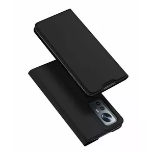 Phone holster cover Dux Ducis for Xiaomi 12X — flip-style belt pouch, black