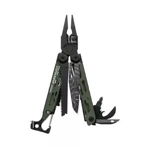 Leatherman Topo Signal knaibļu komplekts Kabatas formāts 19 instrumenti Melns, Zaļš